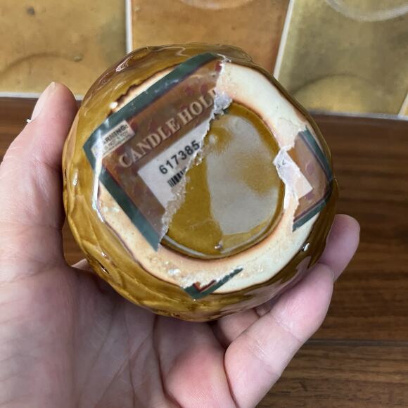 Vintage Momentum Ceramic Owl Candle Tea Light Candle Holder - Picture 6 of 8